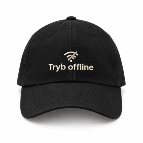 Czapka z daszkiem Tryb offline — widok produktu z przodu