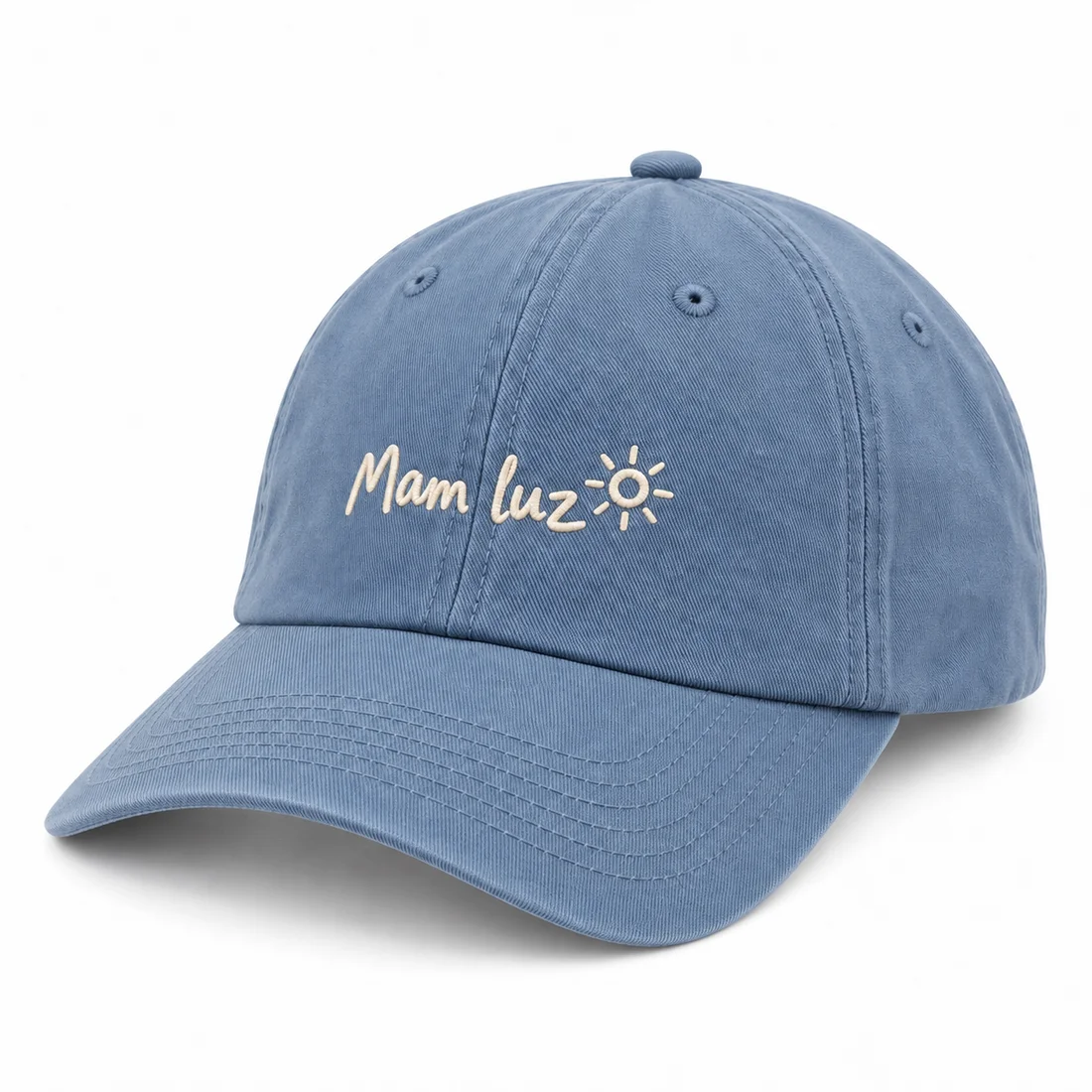 Czapka z daszkiem Mam luz — zbliżenie nadruku lub haftu
