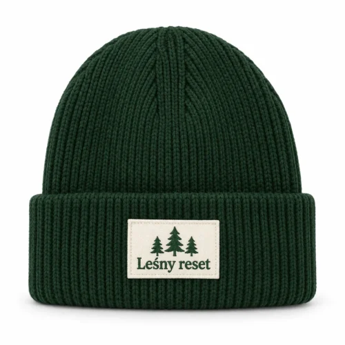 Czapka beanie Leśny reset — widok produktu z przodu