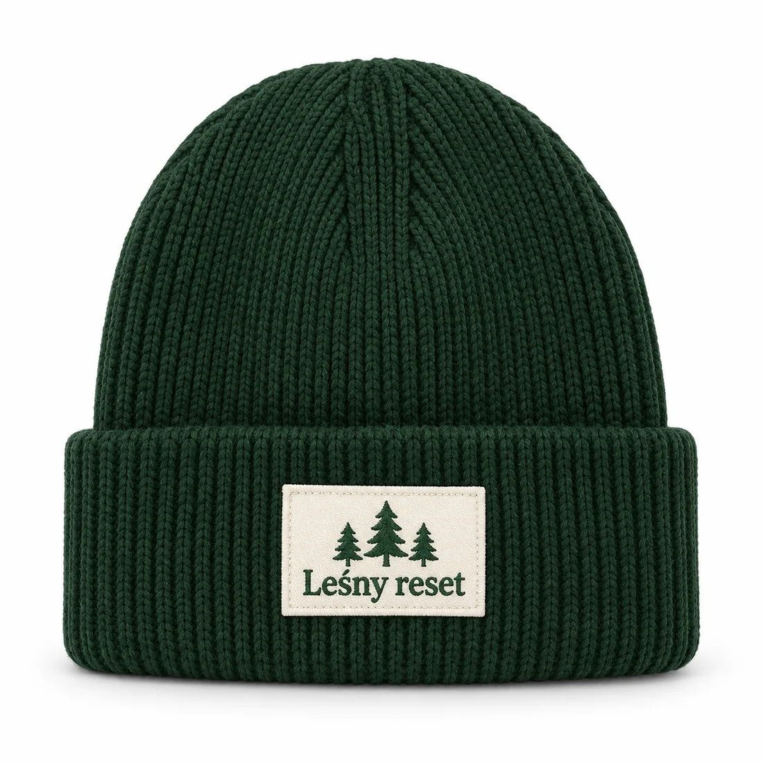 Czapka beanie Leśny reset — widok produktu z przodu